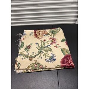 Vintage 90s Waverly Montague Floral Fabric 100% Cotton Screen Print 54x118